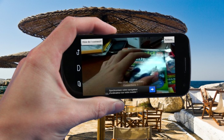 Transformer son téléphone Android en webcam