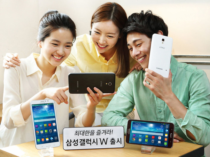 Le Samsung Galaxy W est un Smartphone de 7 pouces pour la Corée