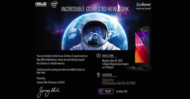 Asus va lancer le Zenfone 2 à New York